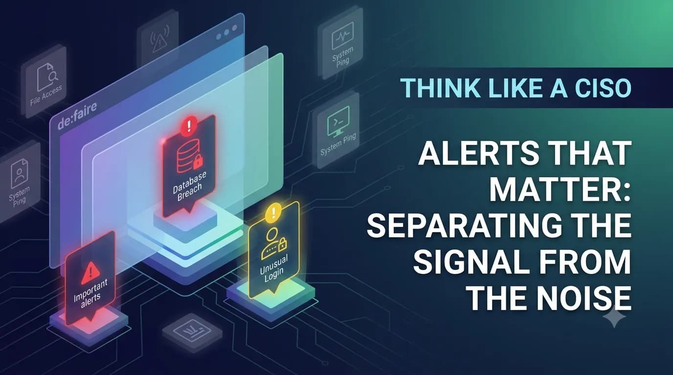 Think Like a CISO: Alerts That Matter (and the Ones That Don't)
